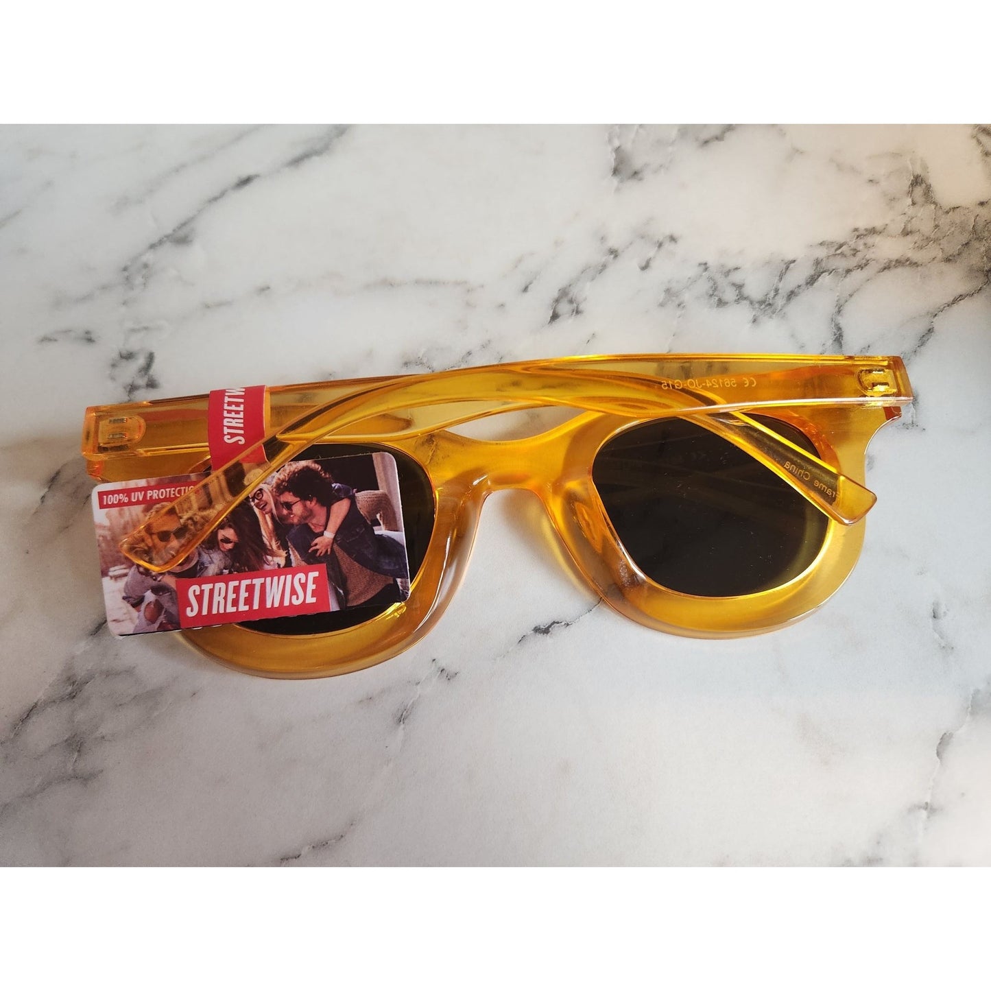 Yellow Streetwise Sunglasses With UV 400 Protection