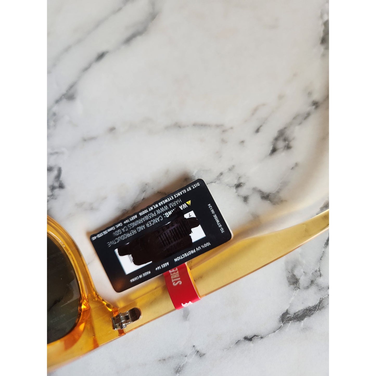 Yellow Streetwise Sunglasses With UV 400 Protection