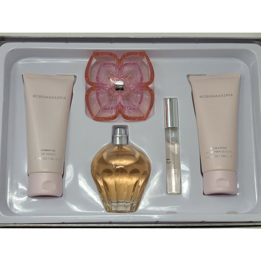 BCBG MAXAZRIA Perfume, Lotion, Shower Gel, Rollerball Fragrance Gift Set 4 Piece