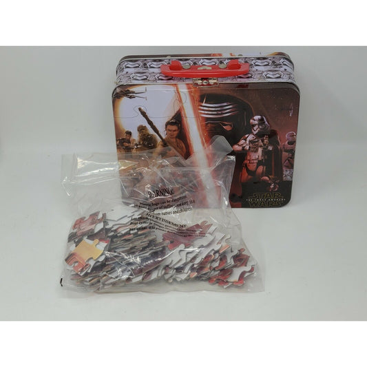 Disney Star Wars The Force Awakens 100 Piece Puzzle Tin Lunch Box Collectible