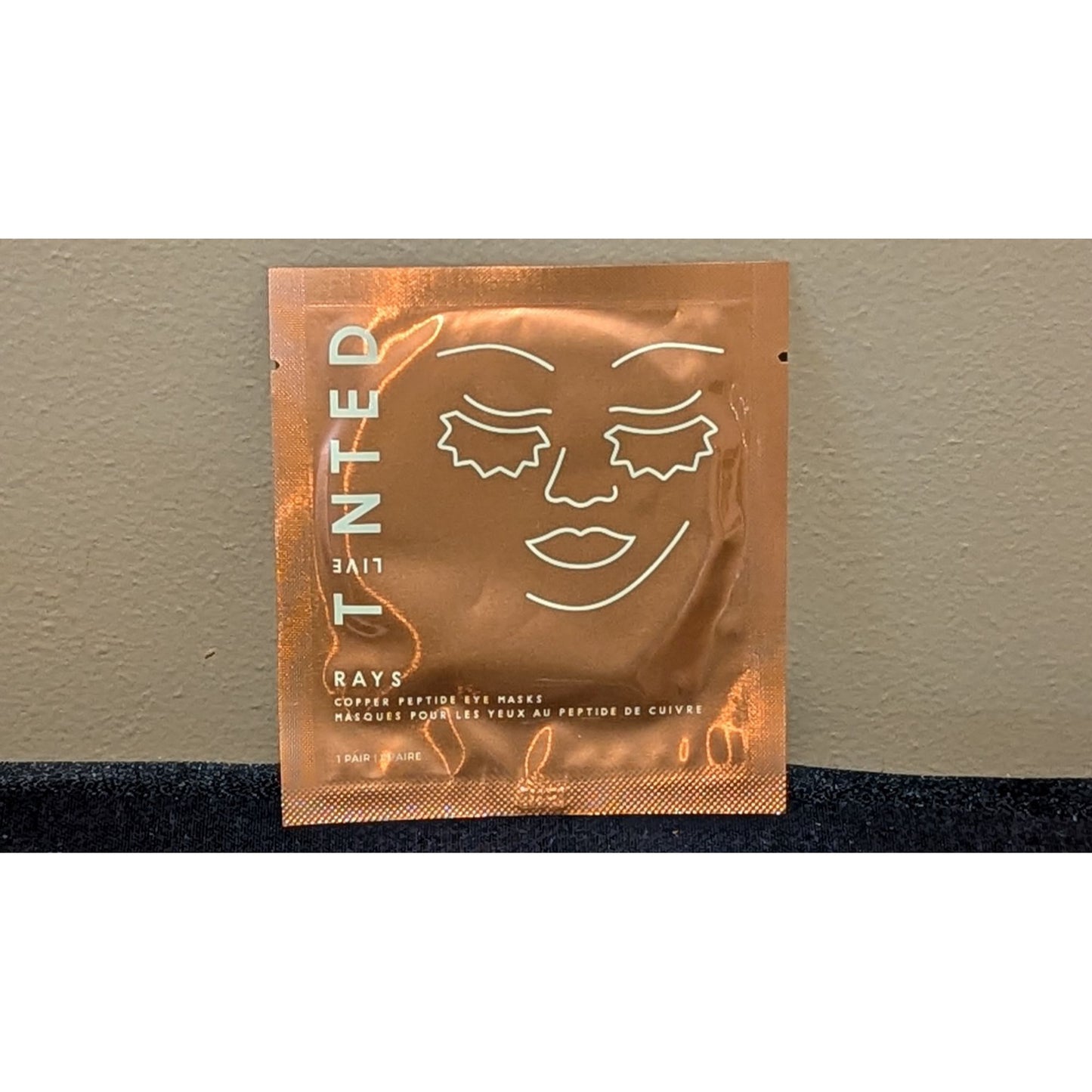 Live Tinted Rays Copper Peptide Eye Masks 1 Pair