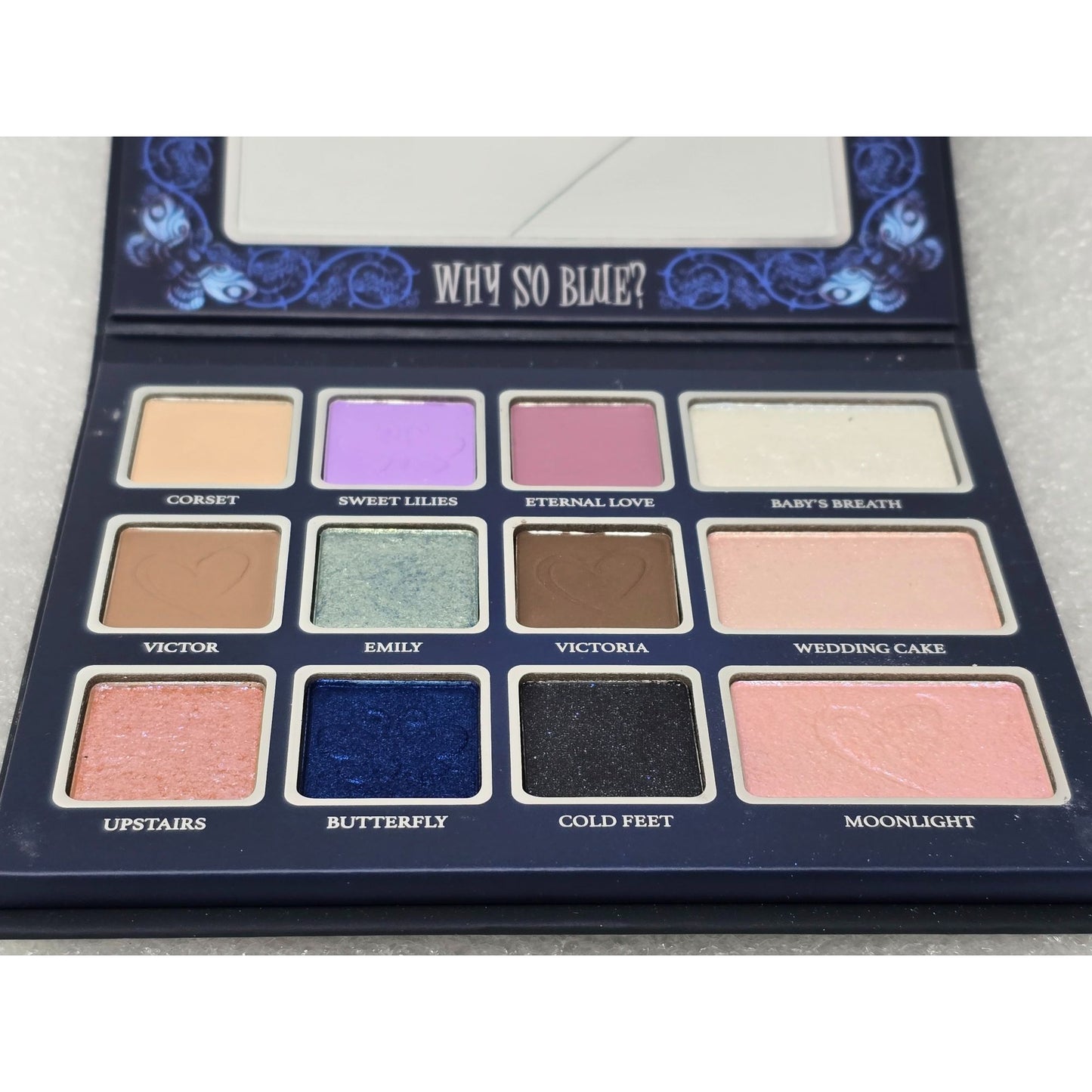 Tim Burton Corpse Bride Beauty Creations Why So Blue Multi-Use Palette 12 Shades