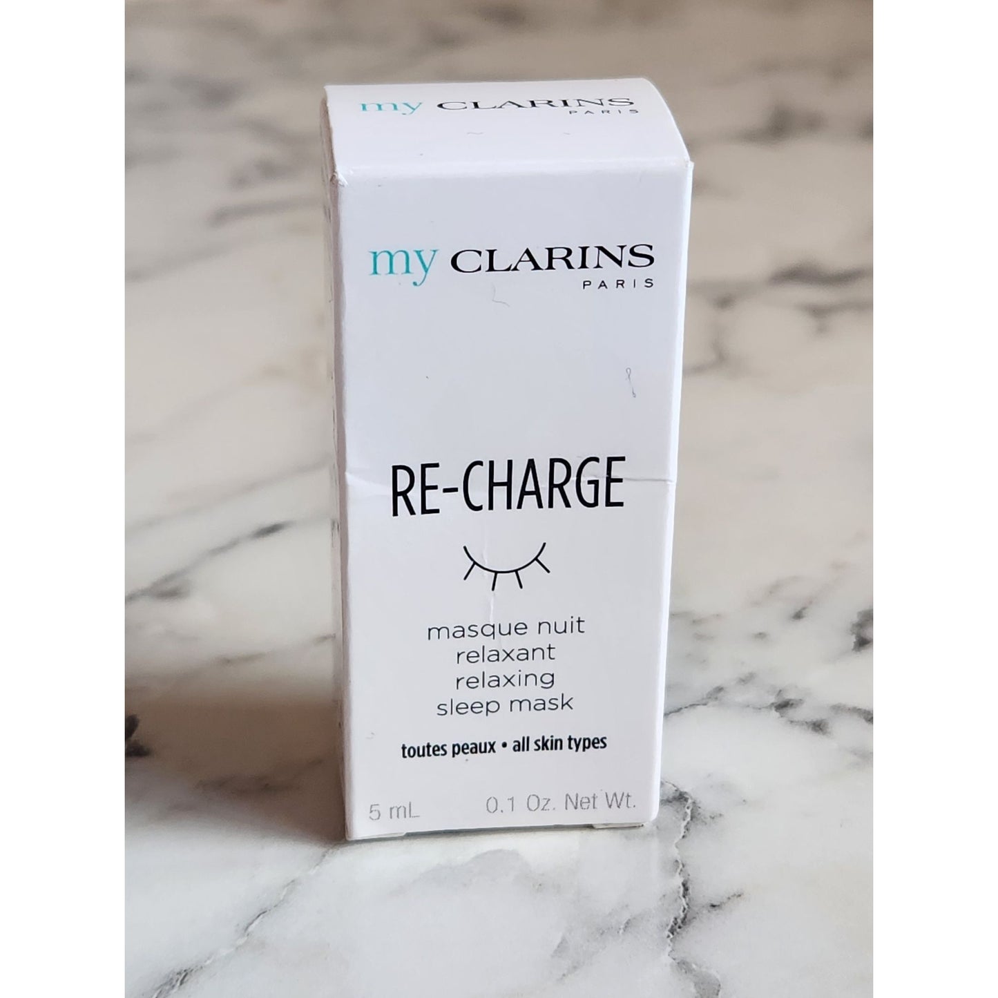 My Clarins Re-Charge Relaxing Sleep Mask 5ml Vegan-Friendly All Skin Types