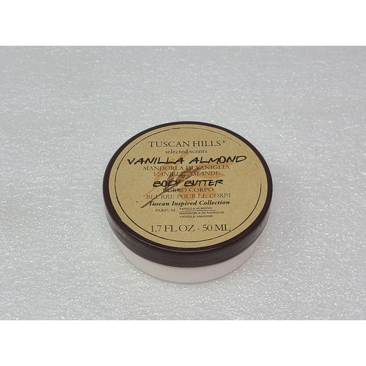 Tuscan Hills Vanilla Almond Body Butter 1.7 oz Travel Size