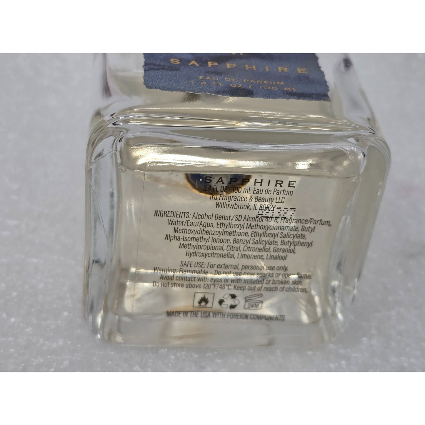 Sapphire Element Edition VI Eau De Parfum Perfume 3.4 Fl Oz By Tru Fragrance