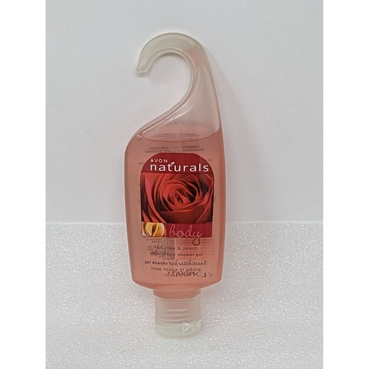 Avon Naturals Refreshing Red Rose & Peach Shower Gel 5 oz