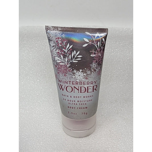 Bath & Body Works Winterberry Wonder Ultra Shea Body Cream 2.5 oz Travel Size