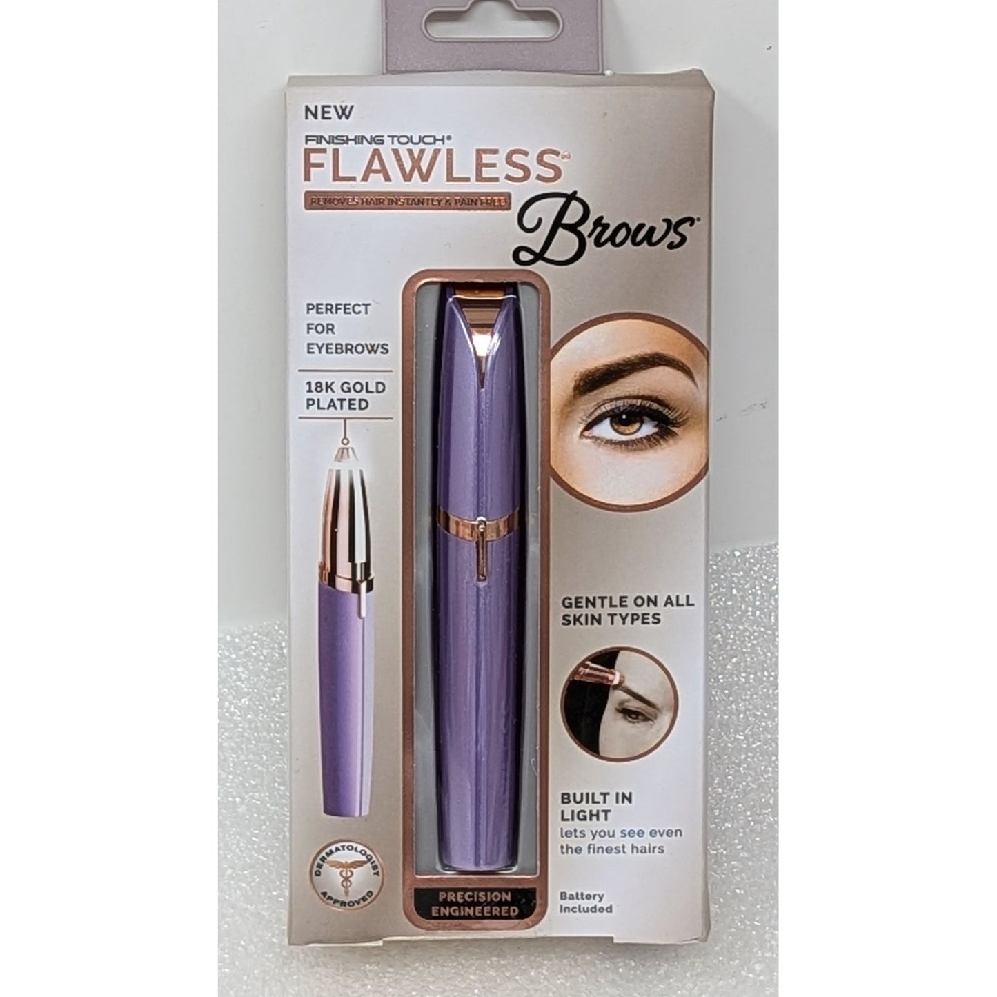 Finishing Touch Flawless Brows Hair Remover 18K Gold Plated