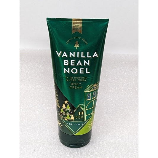 Bath & Body Works Vanilla Bean Noel 24 Hr Ultra Shea Body Cream 8 oz