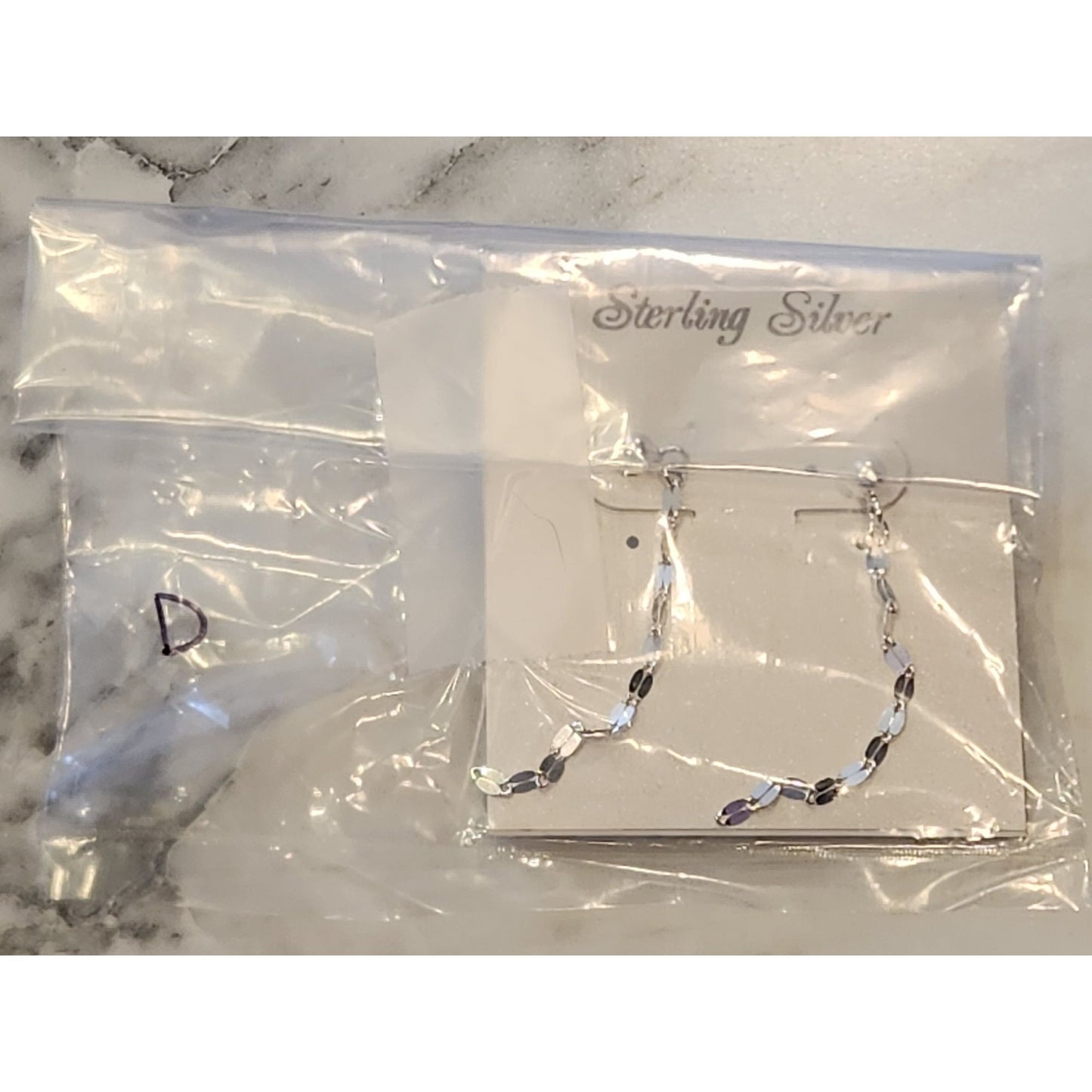 Sterling Silver Dangling Oval Link Earrings
