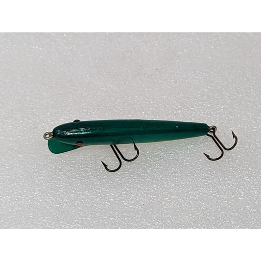 Vintage Fishing Lure with Hooks Green