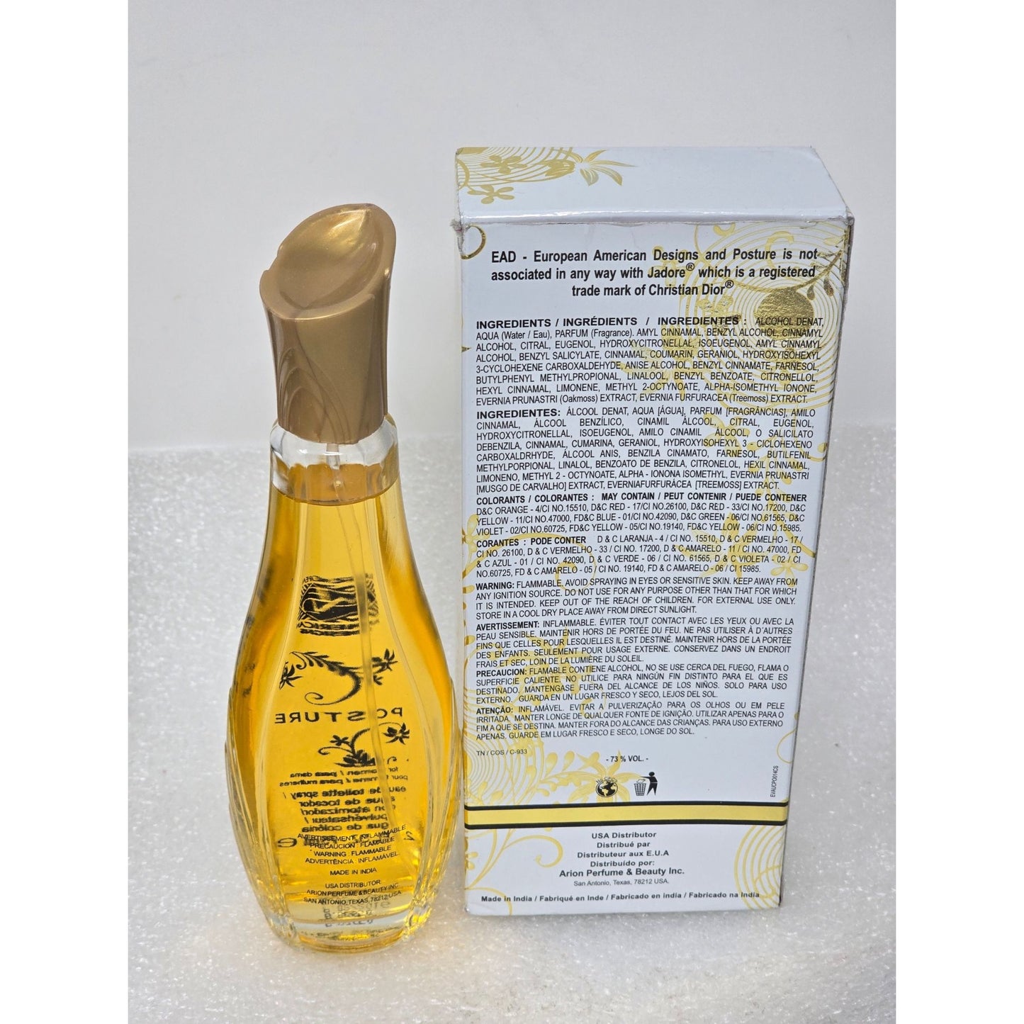 Posture Eau De Toilette Perfume Spray For Women EAD European American Designs