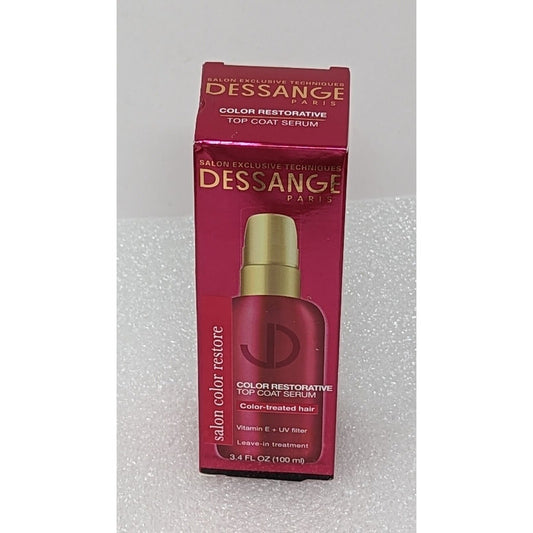 Dessange Paris Salon Color Restore Top Coat Serum 3.4 oz For Color-Treated Hair