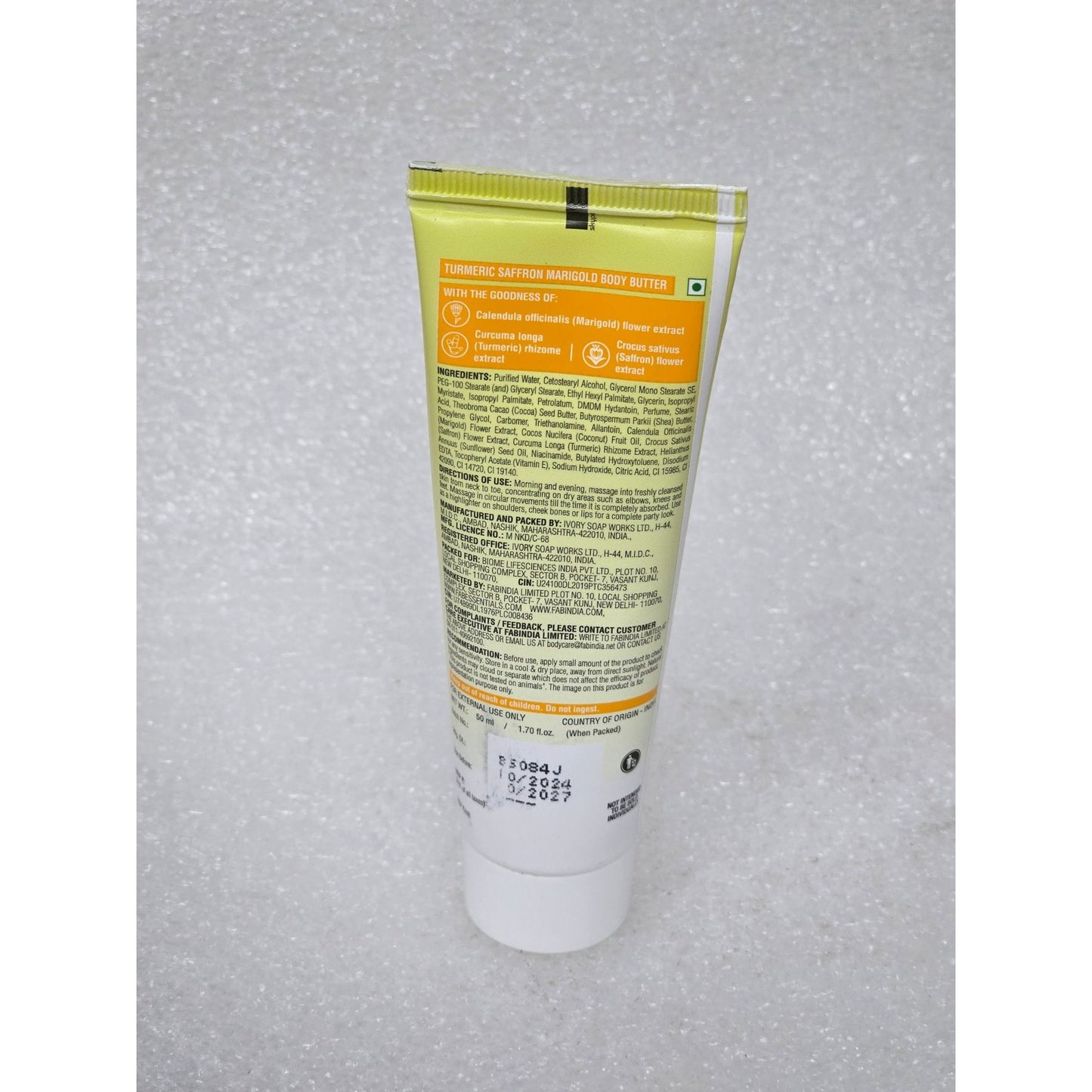 Fab Essentials Turmeric Saffron Marigold Body Butter All Skin Types 1.76 oz