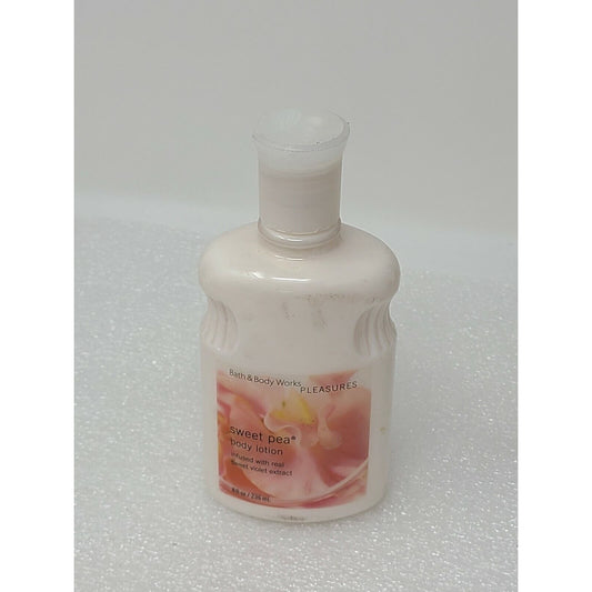 Bath & Body Works Sweet Pea Body Lotion Pleasures Original 8 oz / 236 mL