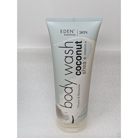 Eden Skin Body Works Body Wash Coconut Shea + Vitamin E 8 oz