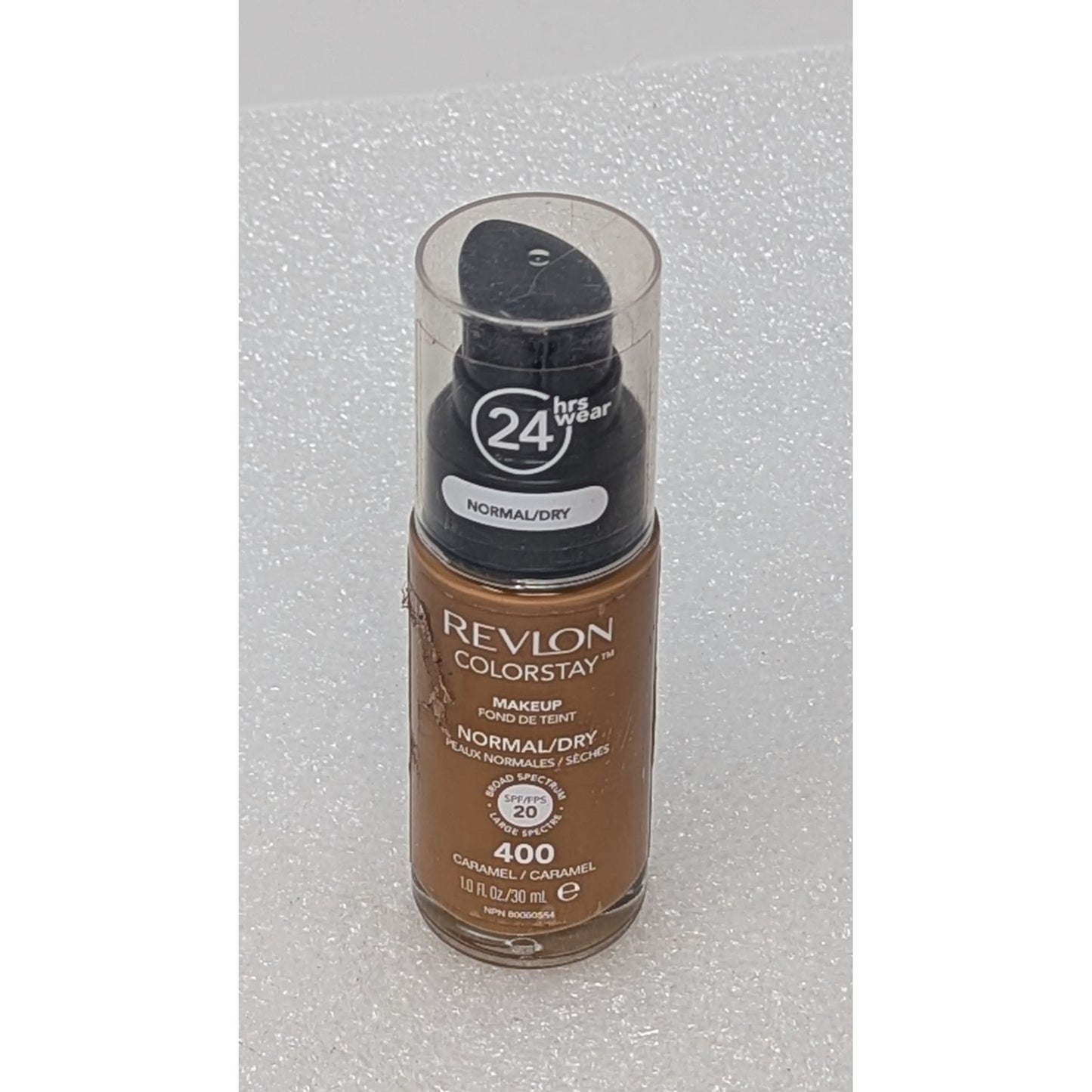 Revlon Colorstay Makeup SPF 20 Normal/Dry Skin 24-Hour Wear 400 Caramel/Caramel 1.0 Fl Oz