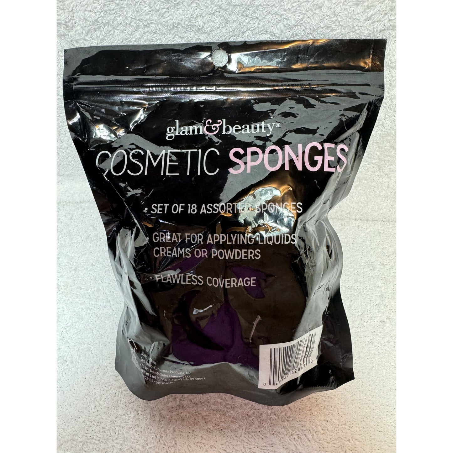 Glam & Beauty Cosmetic Sponges Set Of 18