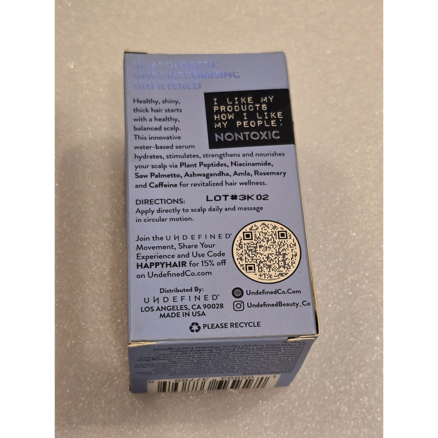 R&R Scalp Serum By Undefined Beauty For All Hair Textures 1 Fl Oz Revitalizing
