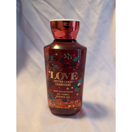 Bath & Body Works Love Cotton Candy Champagne Shower Gel 10 Fl Oz