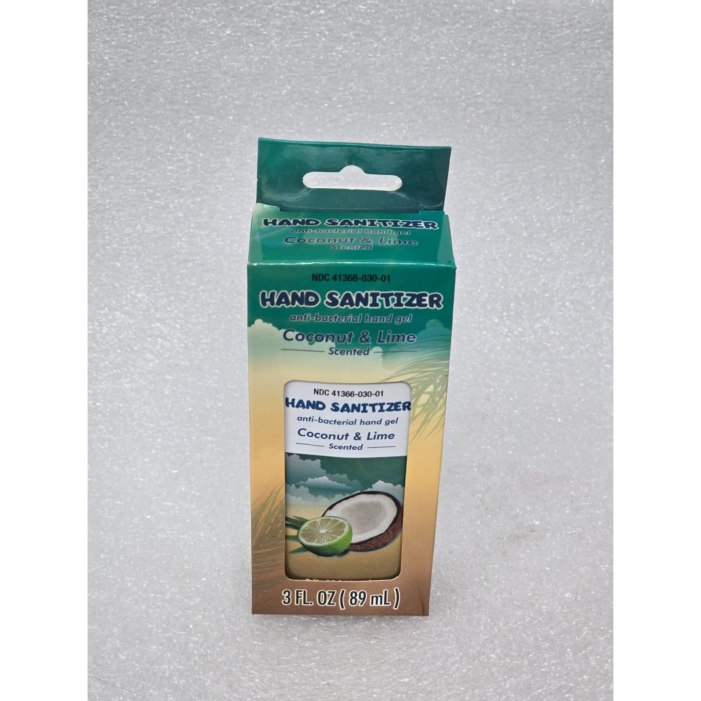 Hand Sanitizer Coconut & Lime Scented 3 Fl. Oz (89 mL) Antibacterial Gel