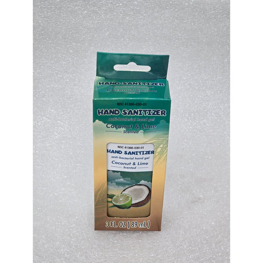 Hand Sanitizer Coconut & Lime Scented 3 Fl. Oz (89 mL) Antibacterial Gel