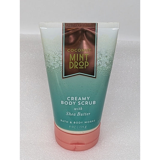 Bath & Body Works Coconut Mint Drop Creamy Body Scrub with Shea Butter 8 oz