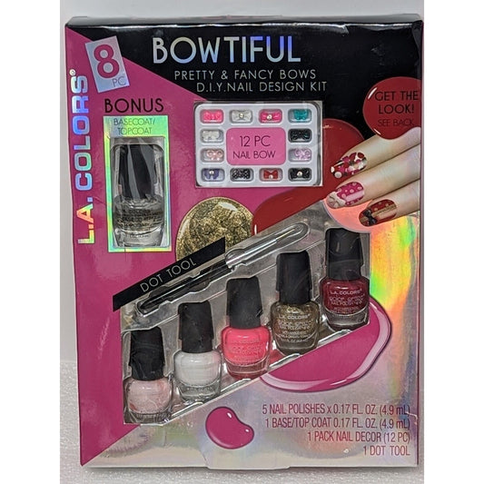 L.A. Colors Bowtiful Pretty & Fancy Bows Nail Polish Design Kit