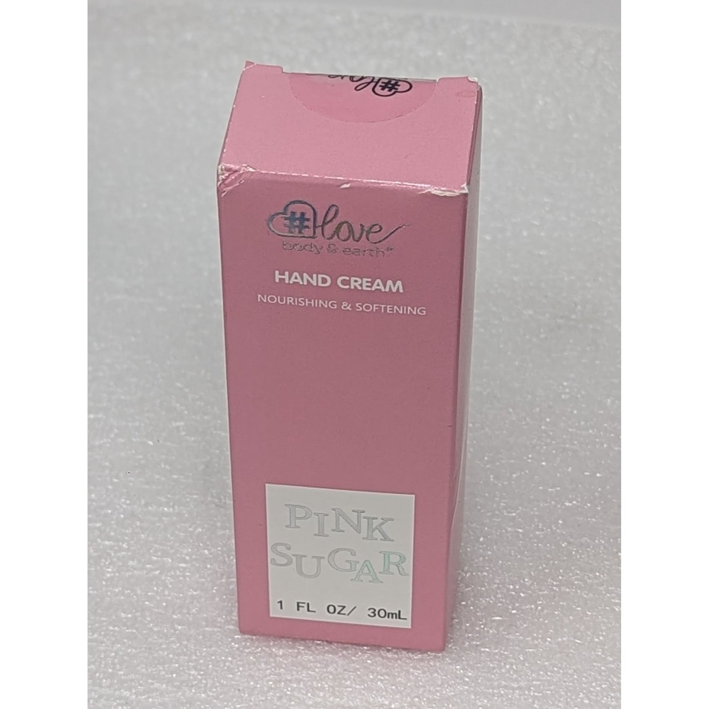 Love Body & Earth Pink Sugar Hand Cream Nourishing & Softening 1 oz