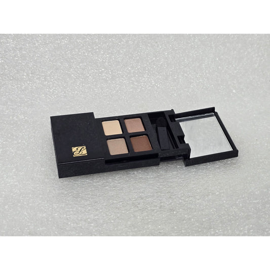Estée Lauder Signature Eyeshadow Quad 02 Amber Honey Neutral Tones Compact