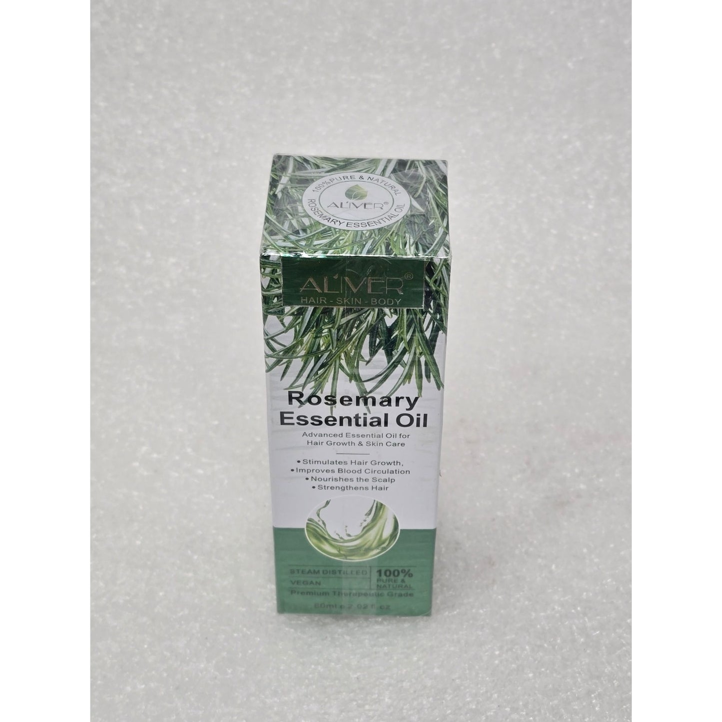 Rosemary Essential Oil By Aliver For Hair Growth Skin Care 100% Pure Vegan