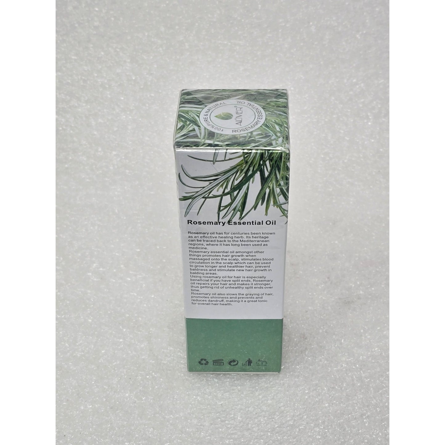 Rosemary Essential Oil By Aliver For Hair Growth Skin Care 100% Pure Vegan