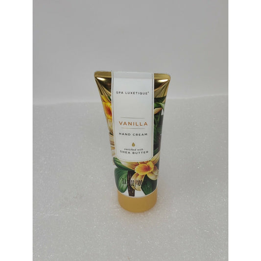 Spa Luxetique Vanilla Hand Cream w/ Shea Butter 3.4 oz