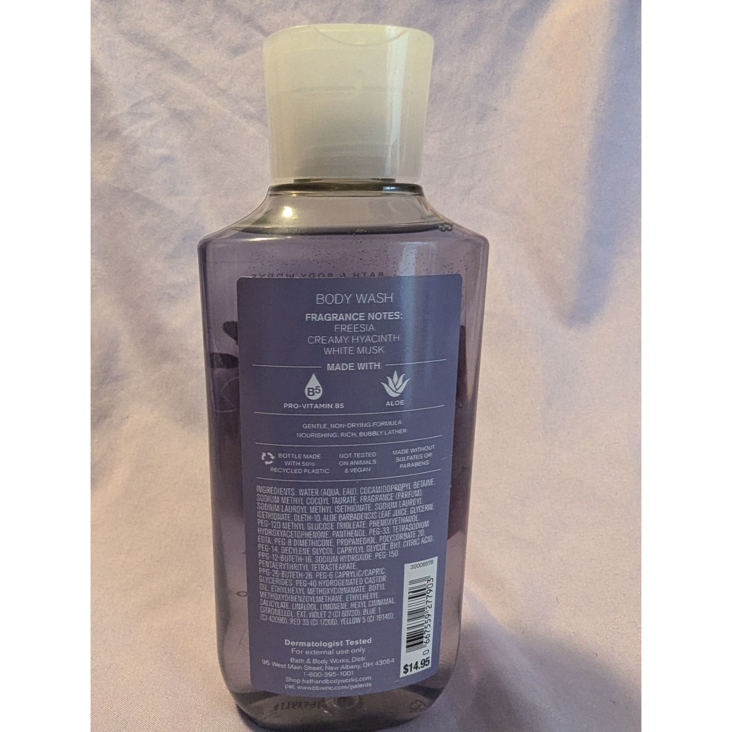 Bath & Body Works Freesia Body Wash With Pro-Vitamin B5 & Aloe 10 Fl Oz / 295 mL