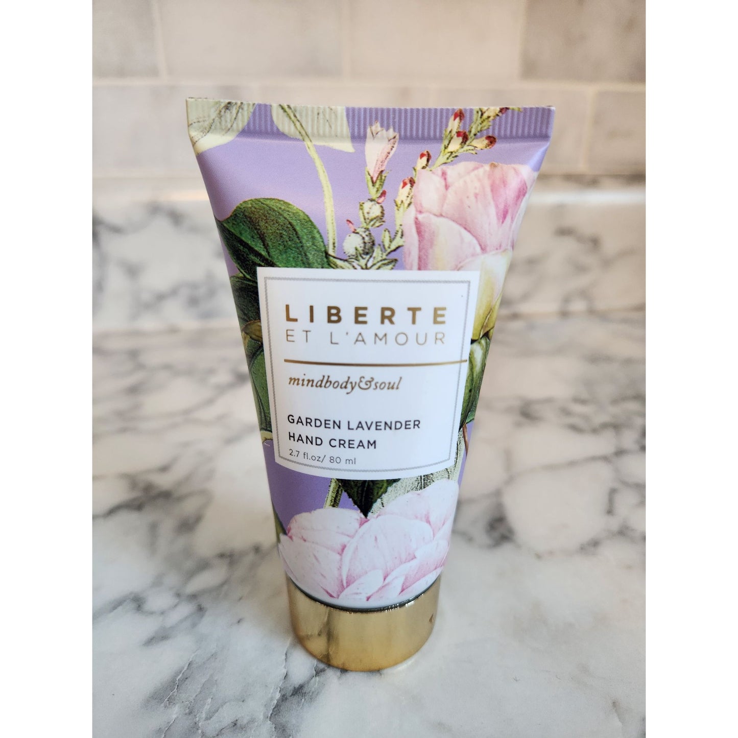 Liberte Et LAmour Garden Lavender Hand Cream Calming Floral Scent Moisturizer