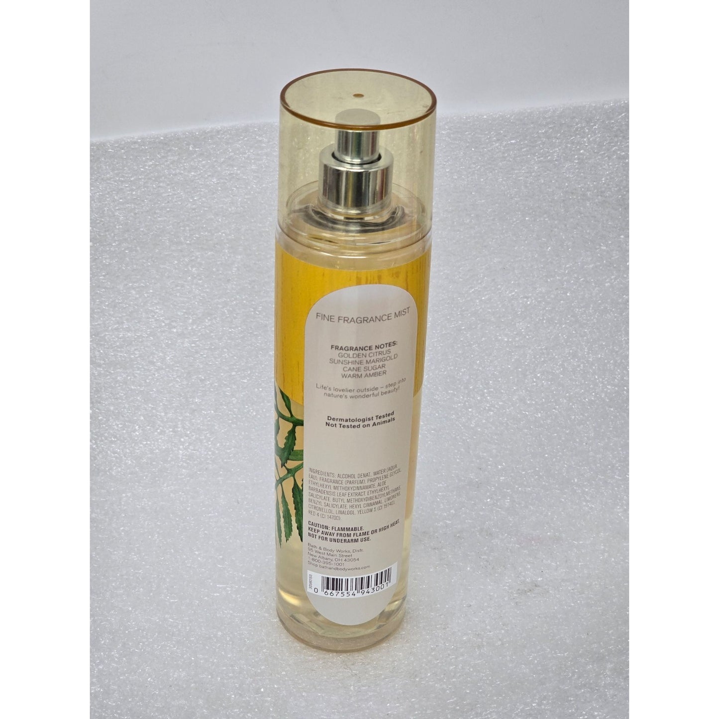 Bath & Body Works Marigold & Cane Sugar Fine Fragrance Mist 8 Fl Oz