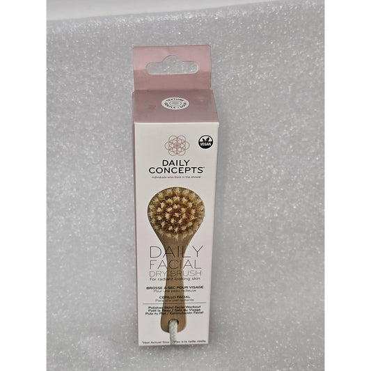 Daily Concepts Daily Facial Dry Brush For Face Exfoliating Skin