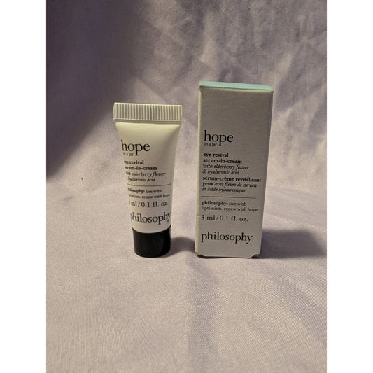 Philosophy Hope In A Jar Eye Revival Serum-In-Cream 0.1 Fl Oz Travel Size