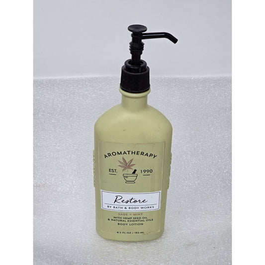 Bath & Body Works Aromatherapy Restore Sage + Mint Body Lotion 6.5oz