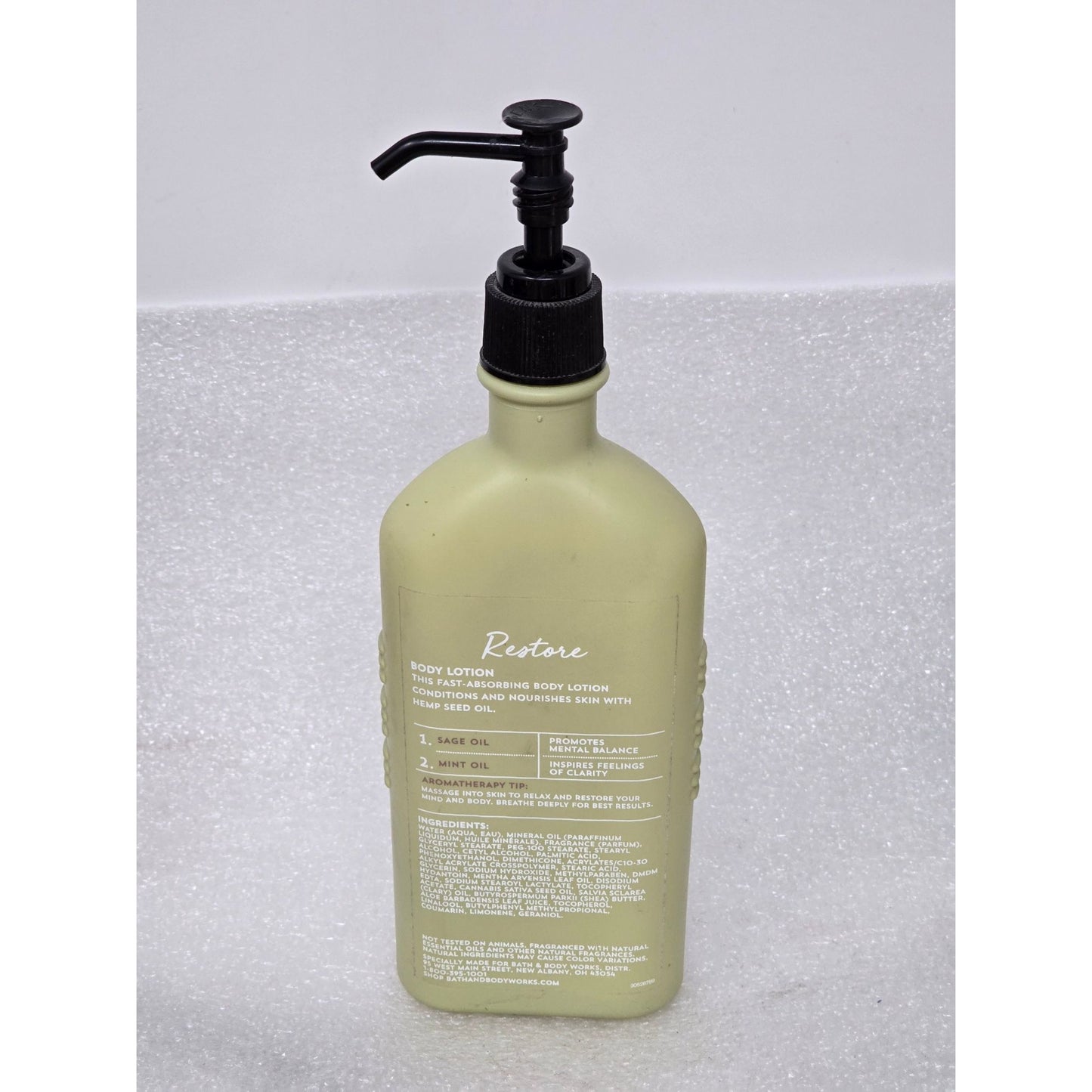 Bath & Body Works Aromatherapy Restore Sage + Mint Body Lotion 6.5oz