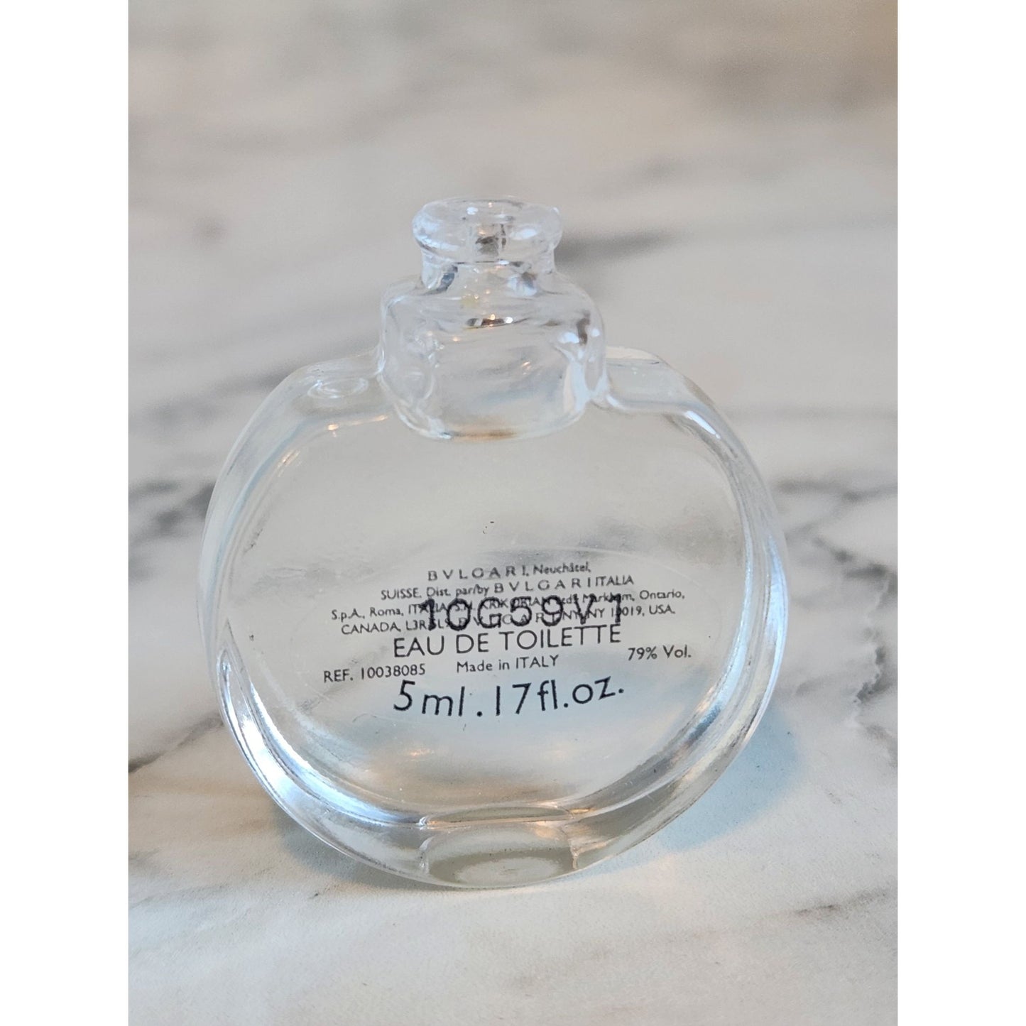 Bvlgari Omnia Crystalline Eau De Toilette .17 oz 5ml Miniature Perfume Bottle