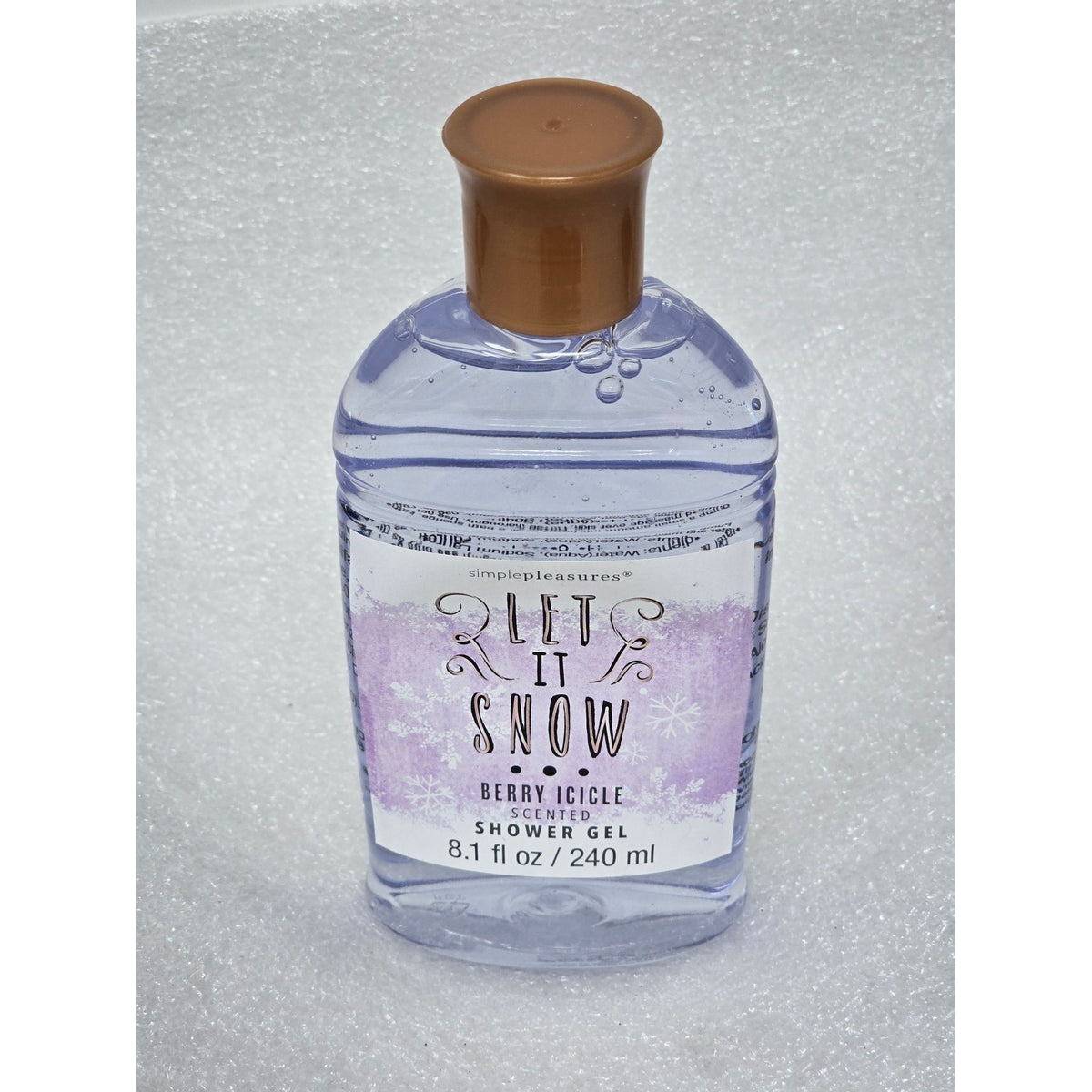Let It Snow Berry Icicle Scented Shower Gel 8.1 Oz / 240 Ml By Simple Pleasures