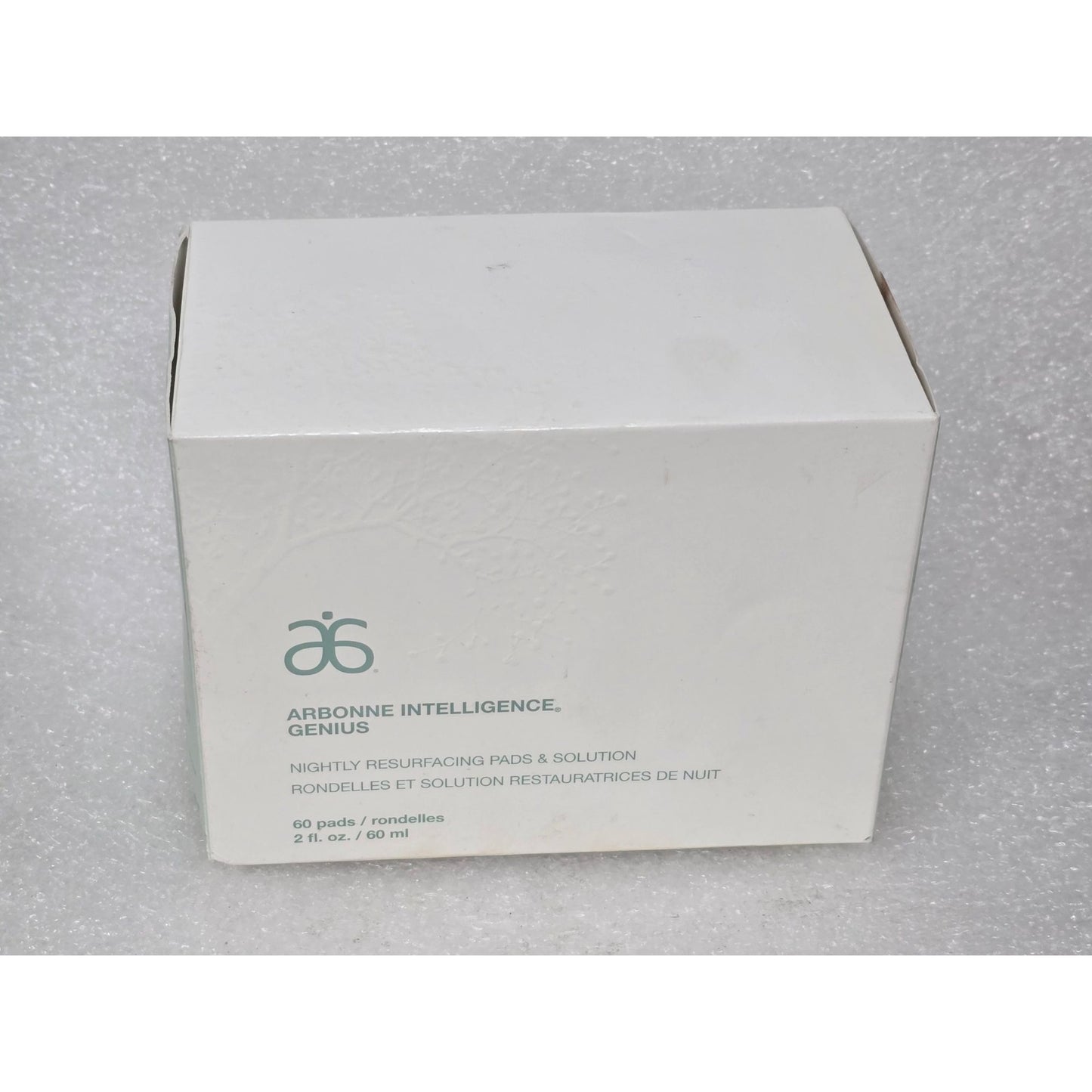 Arbonne Intelligence Genius Nightly Resurfacing Pads & Solution 60 Pads 2 oz