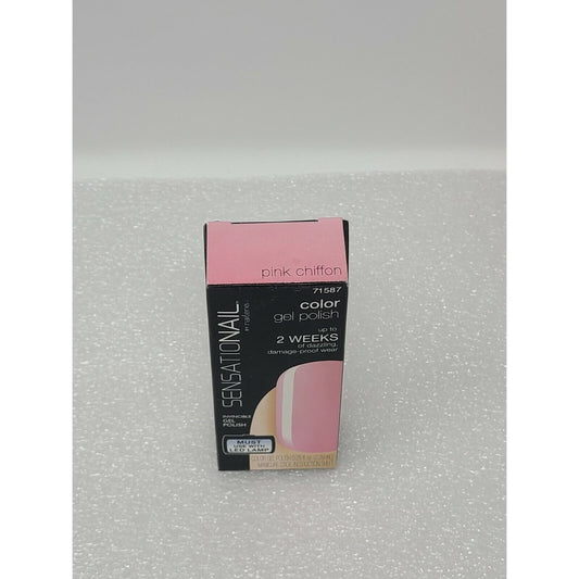 Sensationail Nail Color Gel Polish Pink Chiffon 71587