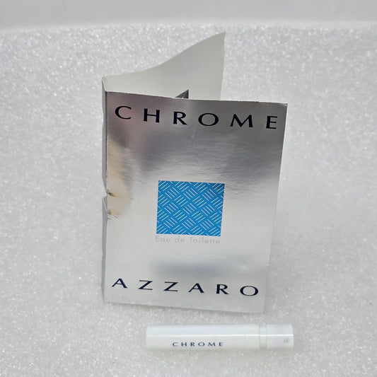 Azzaro Chrome Eau De Toilette Mini Cologne Sample Spray 0.04 Fl Oz