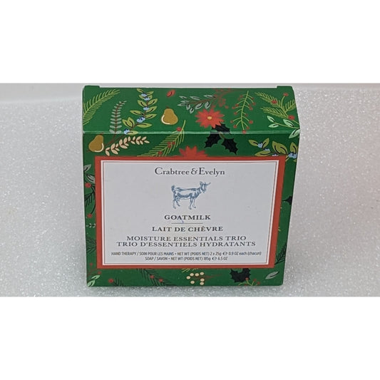 Crabtree & Evelyn Goatmilk Moisture Essentials Trio Hand Therapy & Soap Gift Set