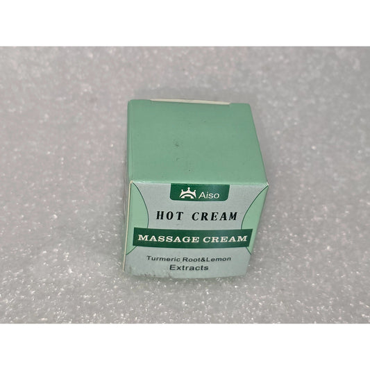 Aiso Hot Cream Massage Cream  Turmeric Root & Lemon Extracts  30g