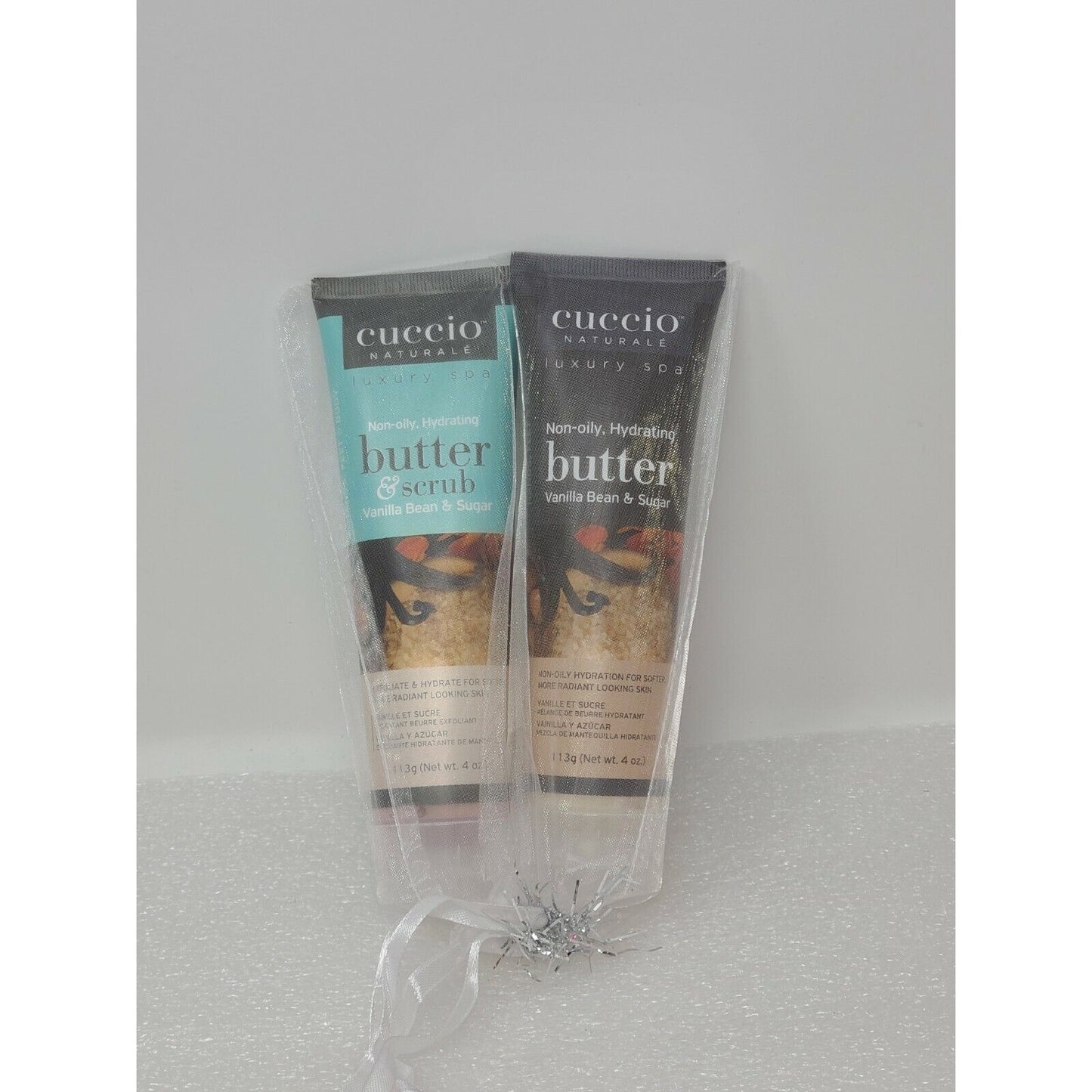 Cuccio Vanilla Bean & Sugar Butter & Scrub and Butter Set 4 oz each