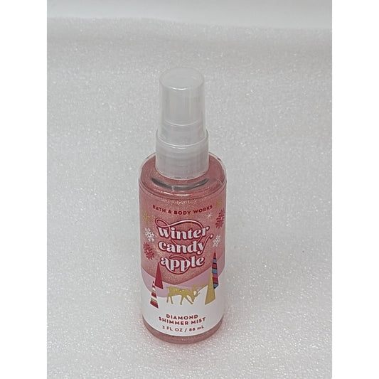 Bath & Body Works Winter Candy Apple Diamond Shimmer Mist 3 oz Travel Size