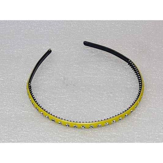 Yellow Plastic Hair Headband Thin